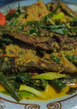 Foto resep Mangut lele baby + kacang panjang
