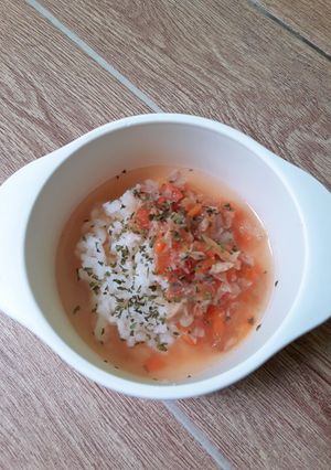 Foto resep Mpasi 1 yo sop tomat ikan nila