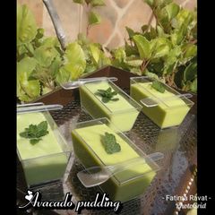 A picture of Avacado pudding.