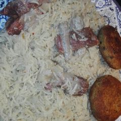 A picture of Mutton Pulao.