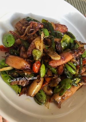 Foto resep Cumi asin pete