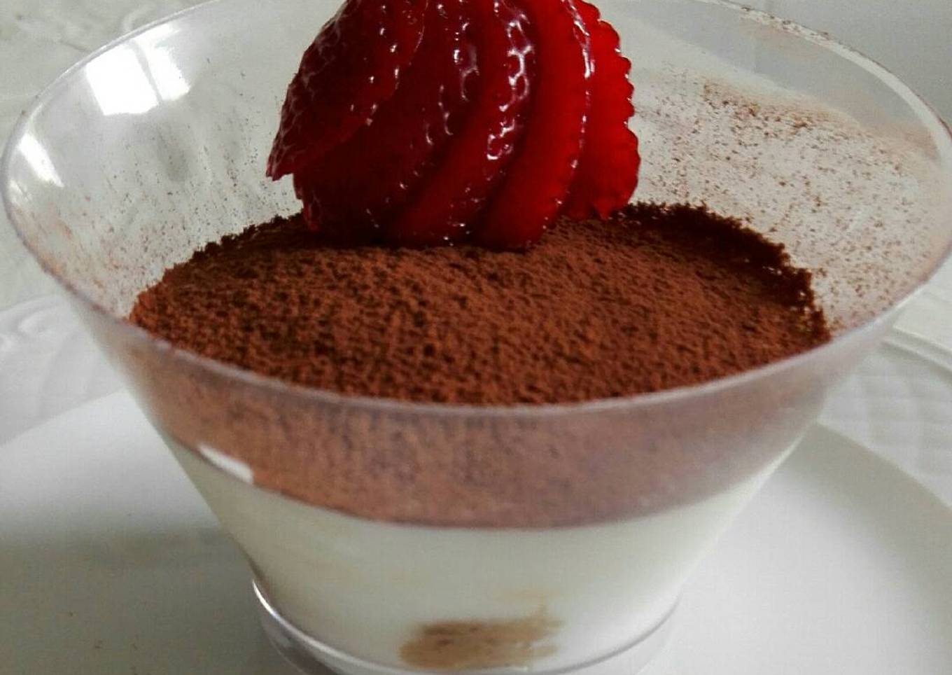 Tiramisú ligero