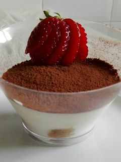 Una foto de Tiramisú ligero