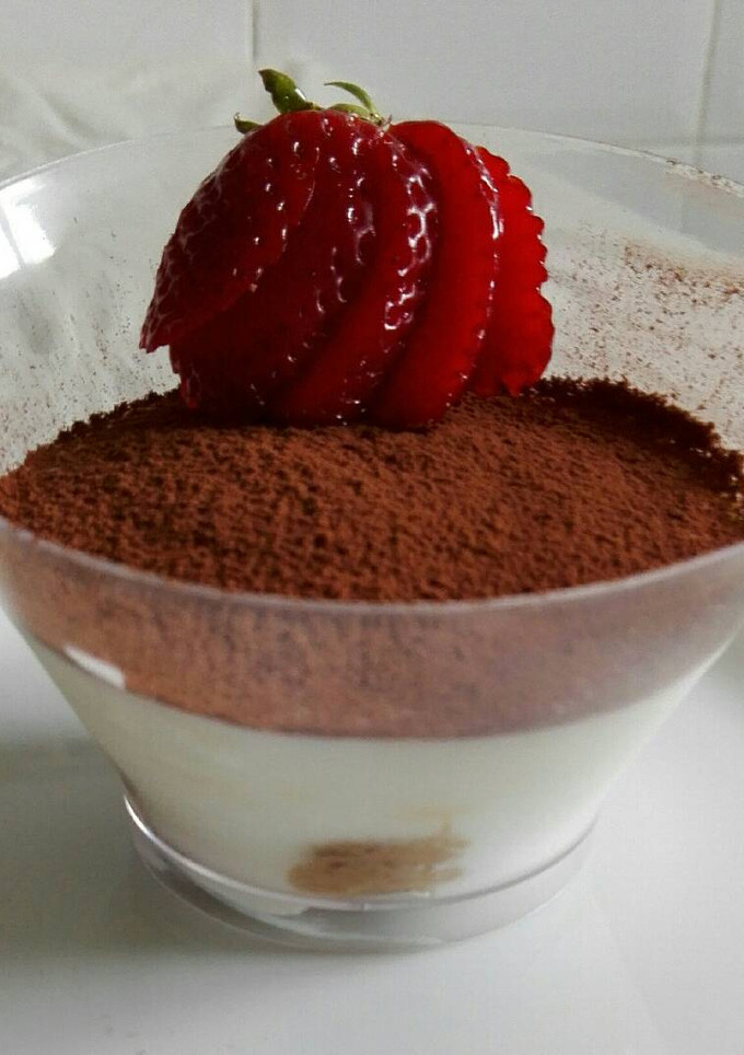 Una foto de Tiramisú ligero