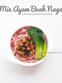 Foto resep Mie Ayam Buah Naga - MPASI