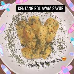 รูปของ Kentang rol ayam sayur made by mami ael😍
