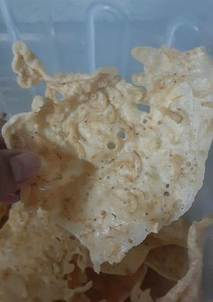 Foto resep Peyek rebon / kacang tanah