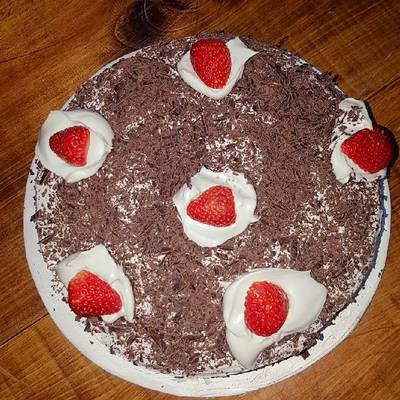 Black Forest Cake with Strawberries I made for Easter Sunday : r/Baking