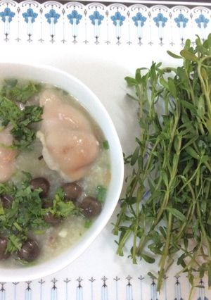Hình của món Cháo cá lóc, móng giò.