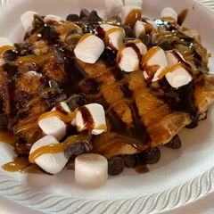 A picture of S'mores Pancakes.