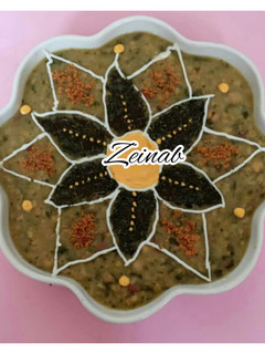 عکسی از دستور تزیین آش جو