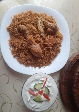 A picture of Quick Chicken palao.