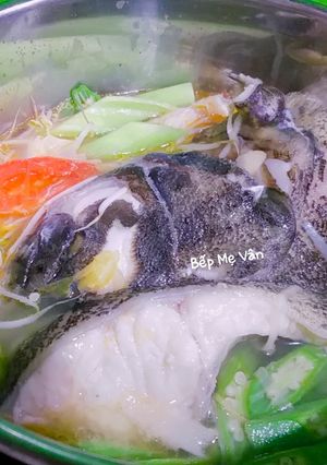 Hình của món Cá mú nấu canh chua.