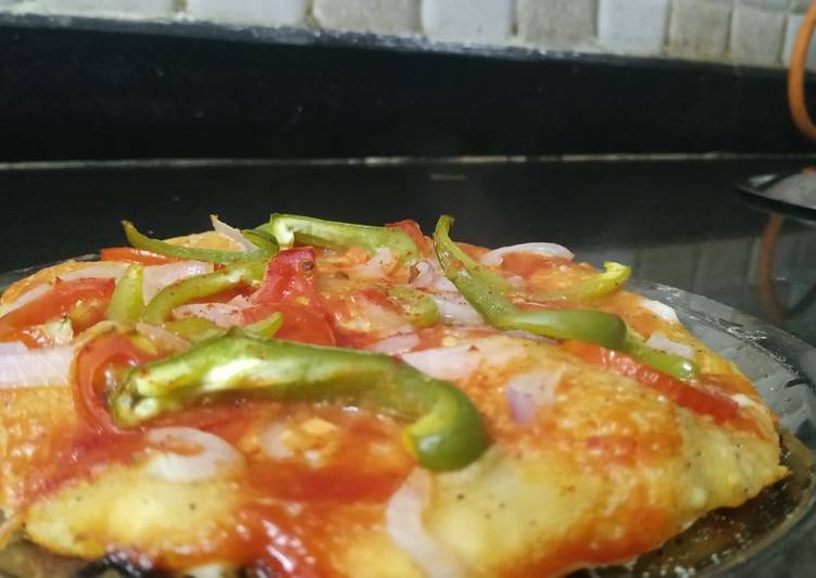 Homemade veg pizza