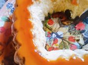 Una foto de chocoflan con aceite