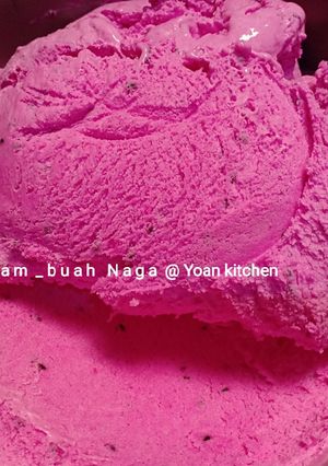 Foto resep ICe cream buah naga super smoothies