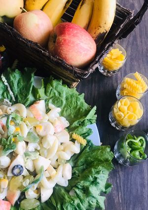 A picture of Pasta fruit salad 🥗.