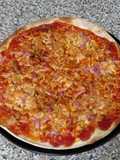 Pizza de atún, bacon y champiñones, Sin Gluten
