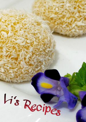 南瓜黑芝麻糯米糍 的食譜成品照片