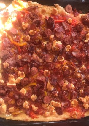 A picture of Pizza,homemade.