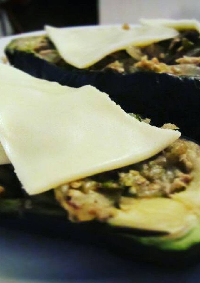 Una foto de Berenjenas rellenas de atún