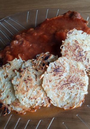 Una foto de Papas rosti con coliflor