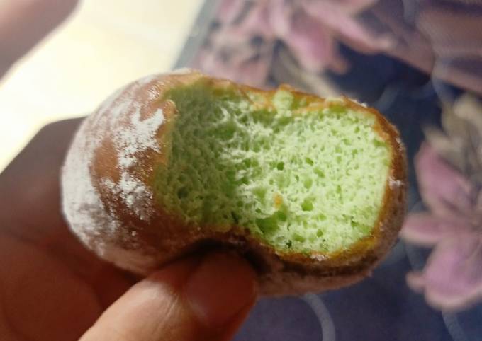 Langkah Mudah Masakan Resep Donat Pandan Maknyus