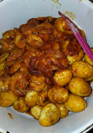 Foto resep Udang Telur Puyuh Balado