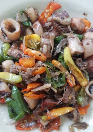 Foto resep Cumi Asin Cabe Ijo
