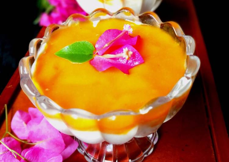 Recipe of Homemade Mango panna cotta