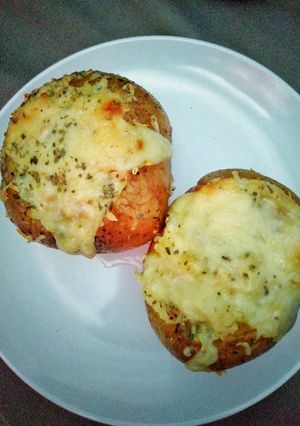 Foto resep Baked potato chicken cheese