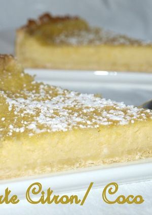 Une photo de Tarte citron coco