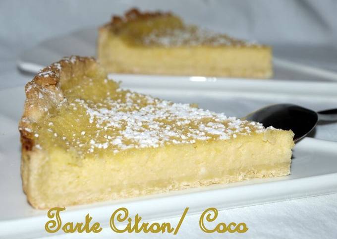 Recette Savoureux Tarte citron coco