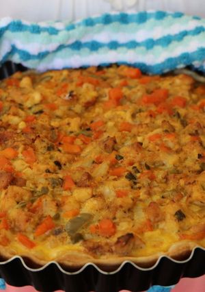 Una foto de Receta de tarta de pollo
