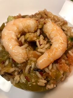 Una foto de Ensalada de Arroz con Langostinos