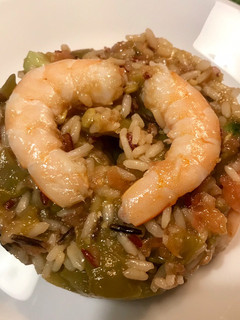 Una foto de Ensalada de Arroz con Langostinos