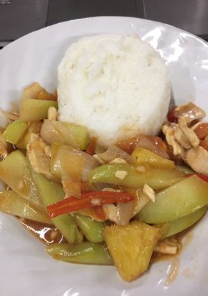 รูปของ ผัดเปรี้ยวหวาน ฟักแม้ว