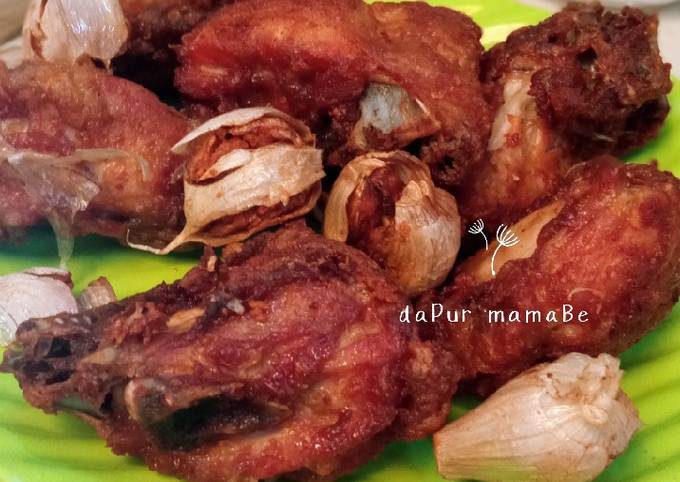 Resep Ayam goreng bawang putih yang Enak