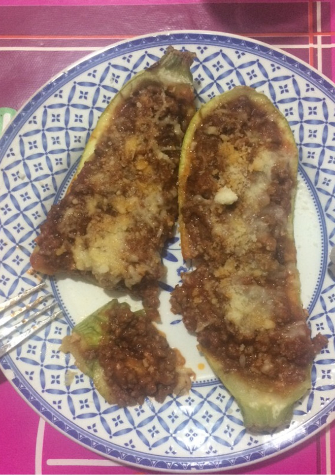 Una foto de Calabacines boloñesa