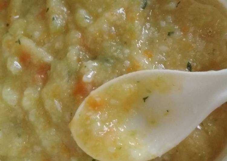 Tim kentang kaldu ayam Mpasi 8+