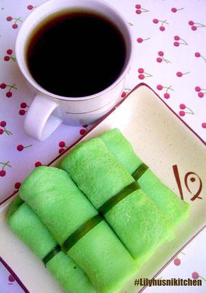 Foto resep Kue dadar hijau isi kelapa