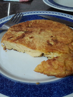 Una foto de Tortilla "española" de manzana vegana 🍳