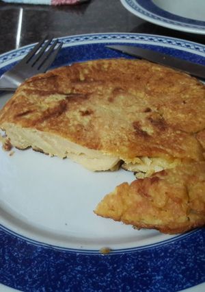 Foto principal de Tortilla "española" de manzana vegana 🍳