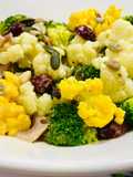 Salad 🥗 súp lơ trắng vàng & bông cải xanh🥦 và sốt yogurt - mustard vàng