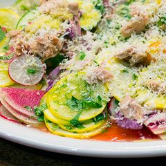 Squash Salad with Radishes and Tuna A picture of Squash Salad with Radishes and Tuna.