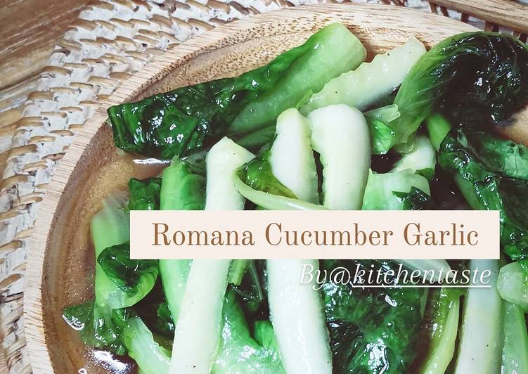 Romana Cucumber Garlic ala Kitchentaste (Tumis Timun Romana)