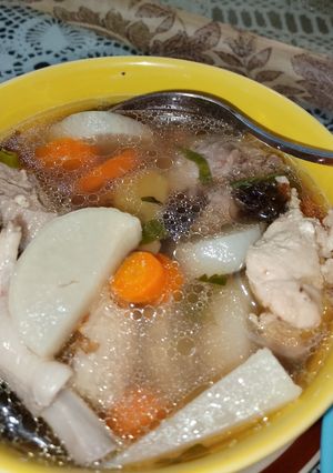 Foto resep SOP ayam lobak