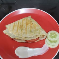 A picture of Tortilla beans wrap.