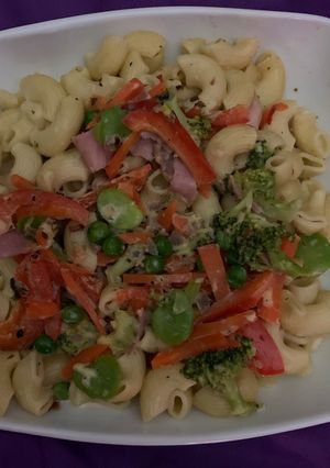 Una foto de Pasta con verduras