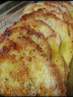 Una foto de Pudding de pan y mantequilla